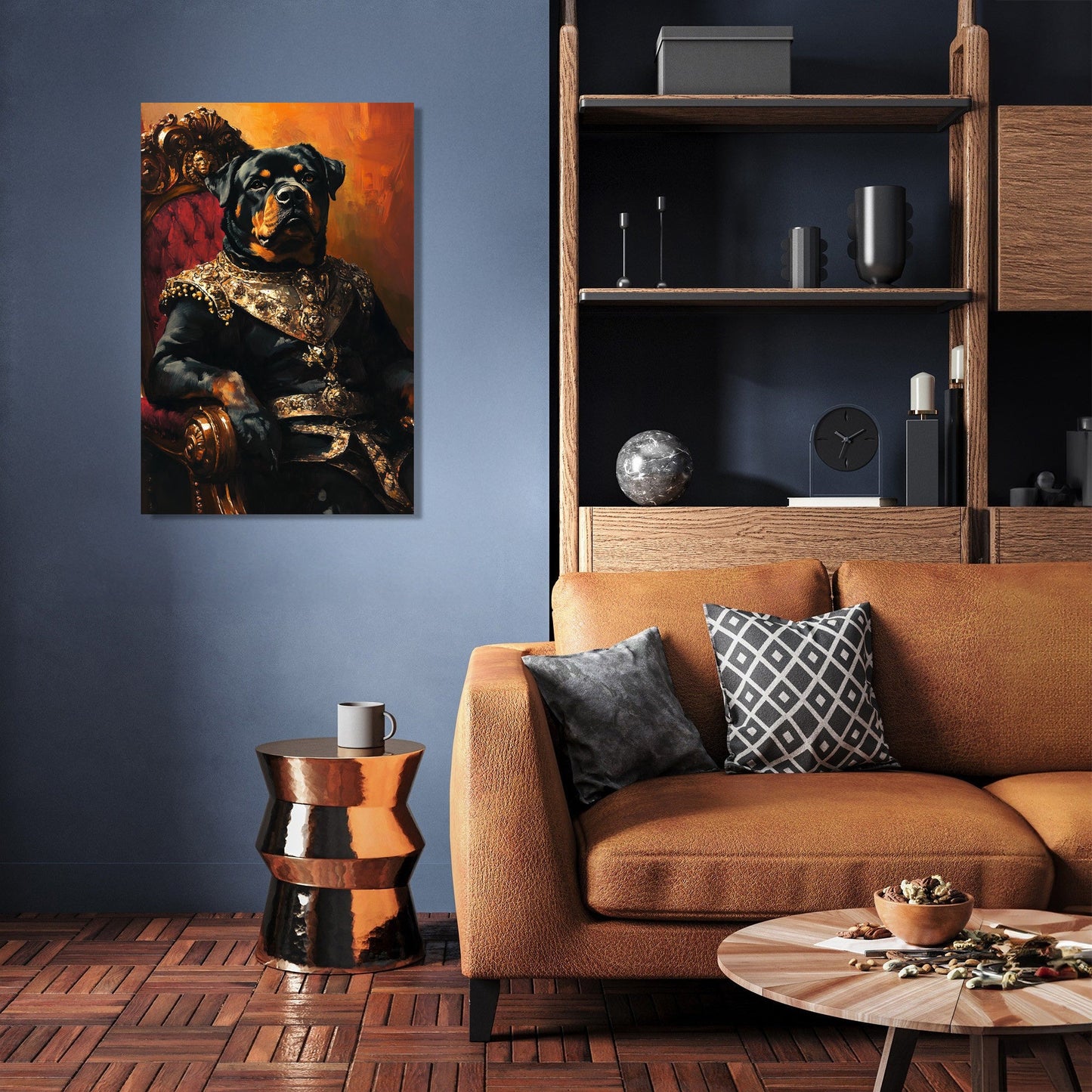 Regal Rottweiler Sunset Canvas