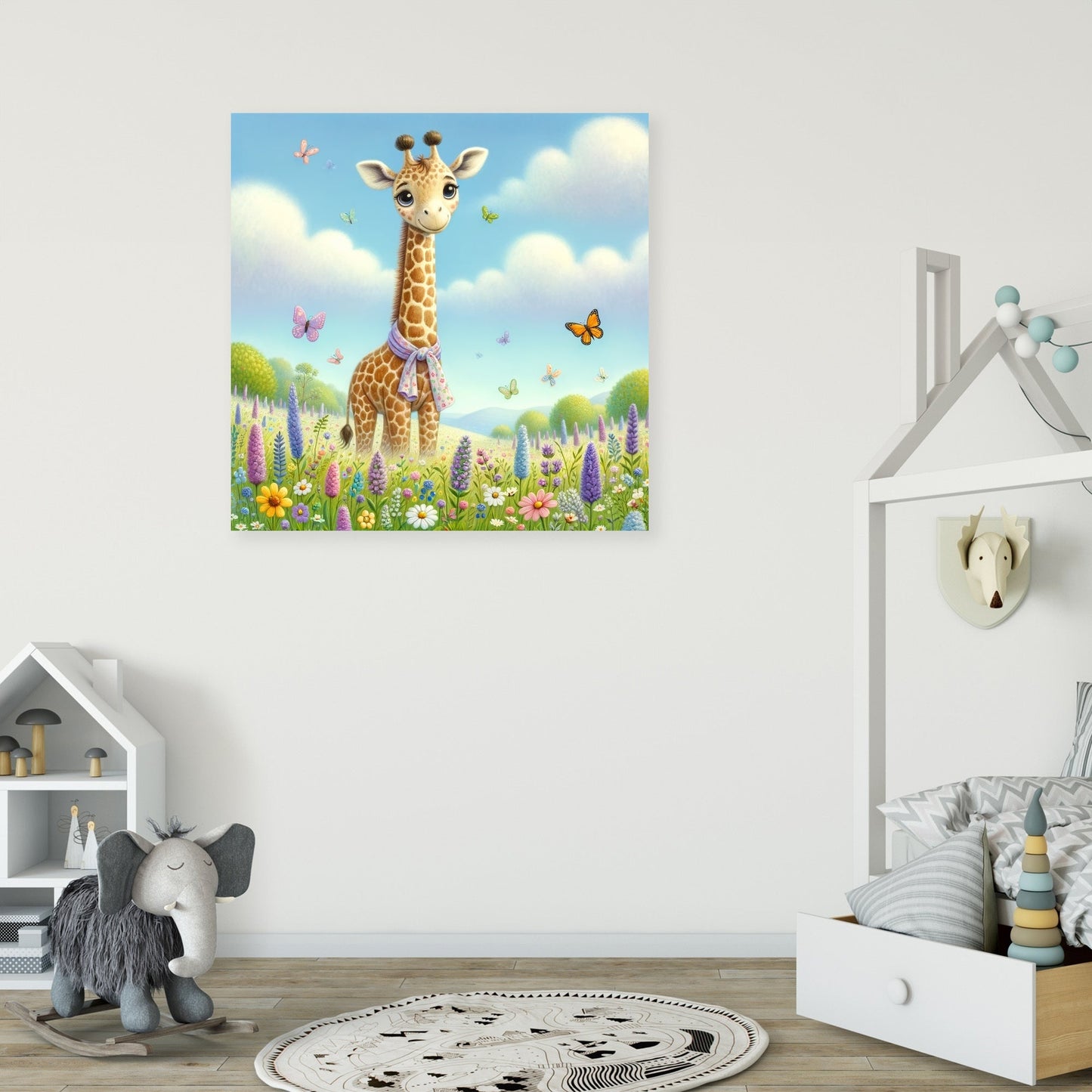 Giraffe Garden Canvas