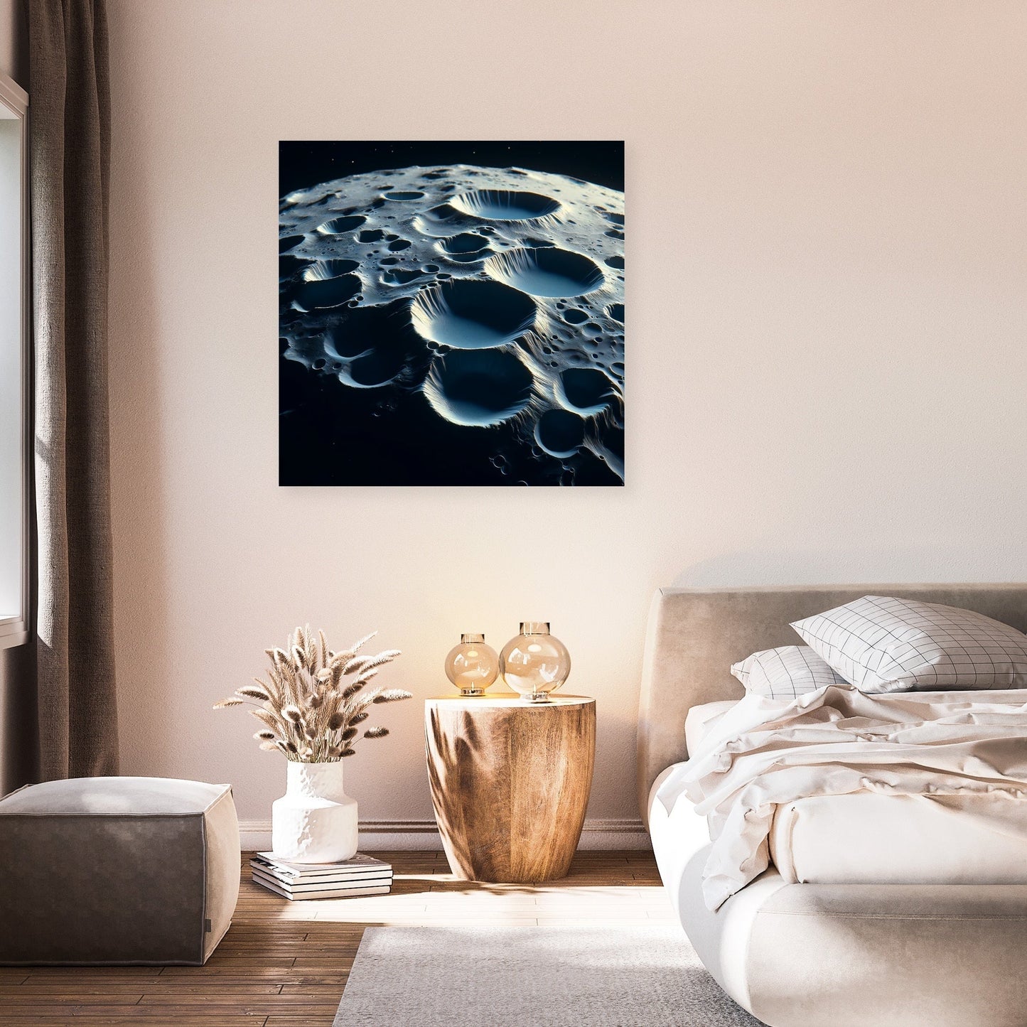 Mercury's Hollows Mystery Canvas