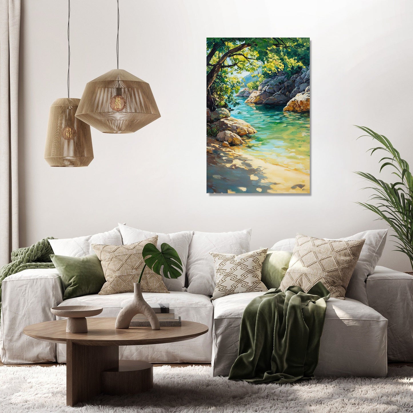 Crystal Cove Reflection Canvas