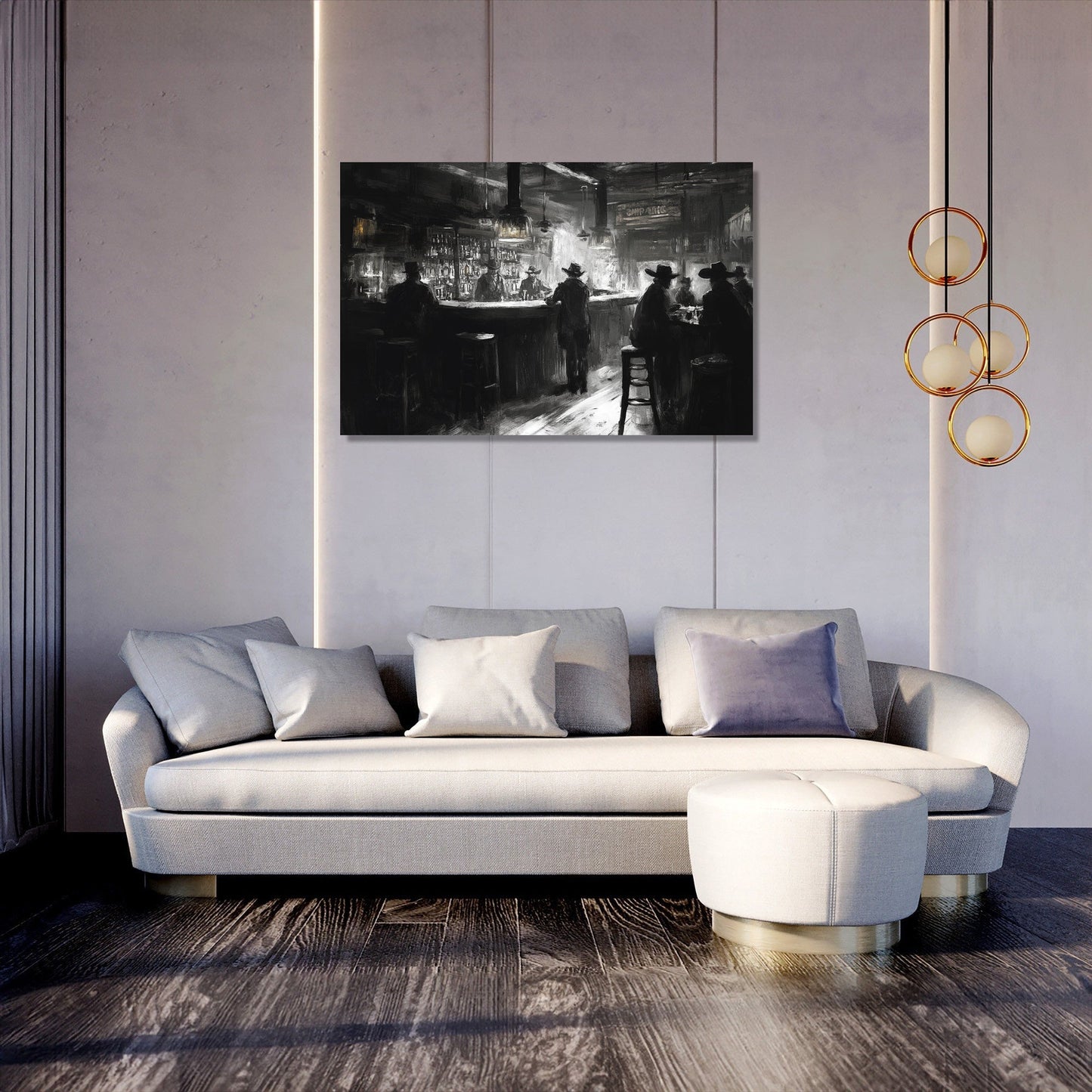 Western Saloon Canvas
