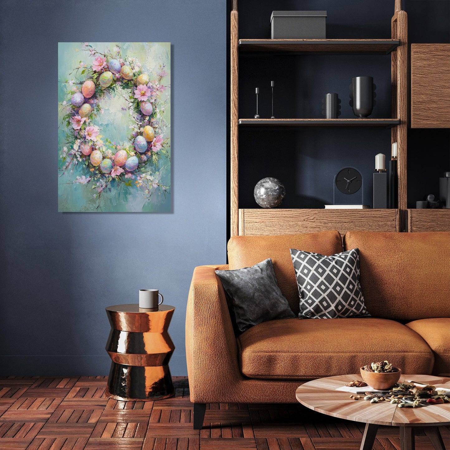 Easter Wreath Elegance Canvas