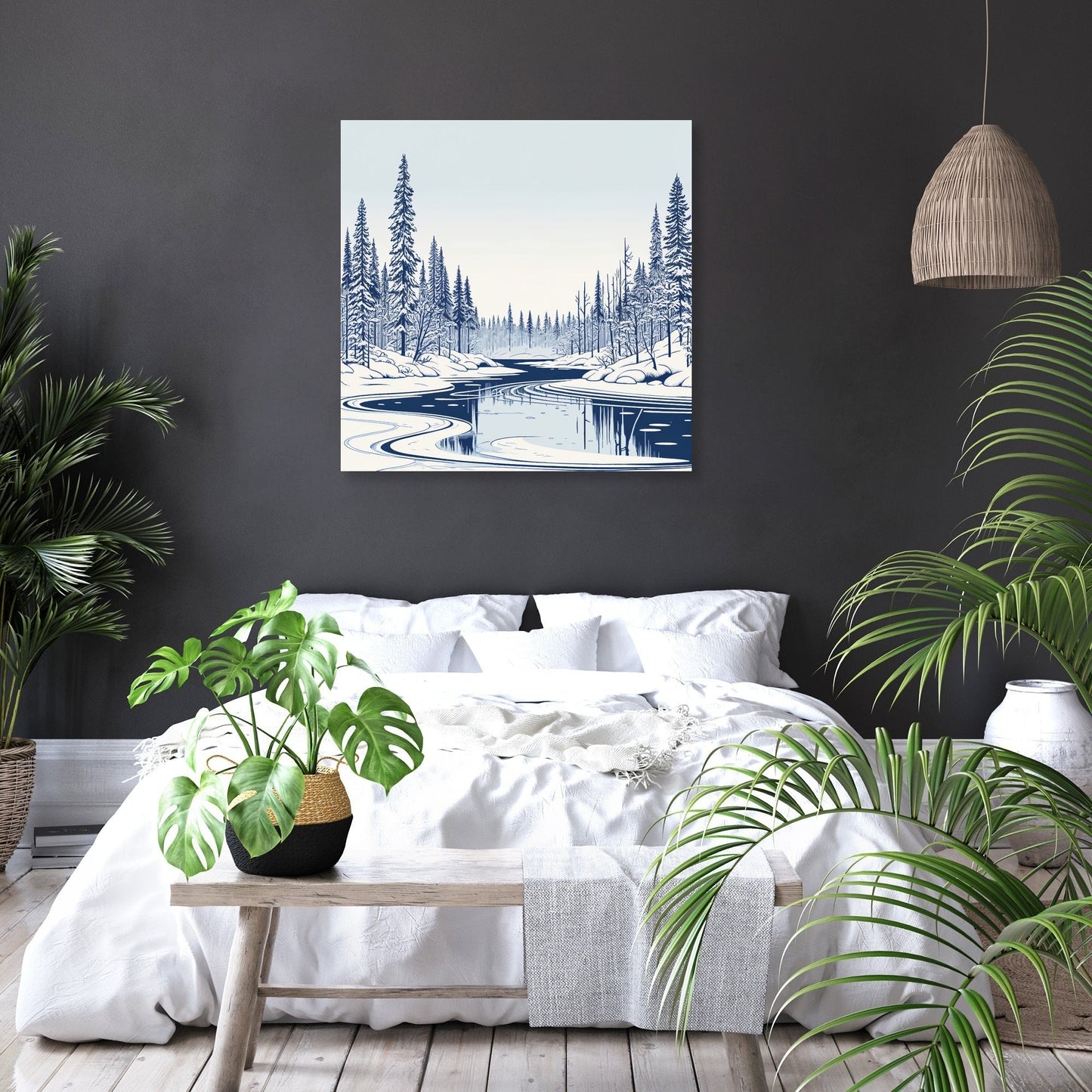 Lapland Winter Serenity Canvas