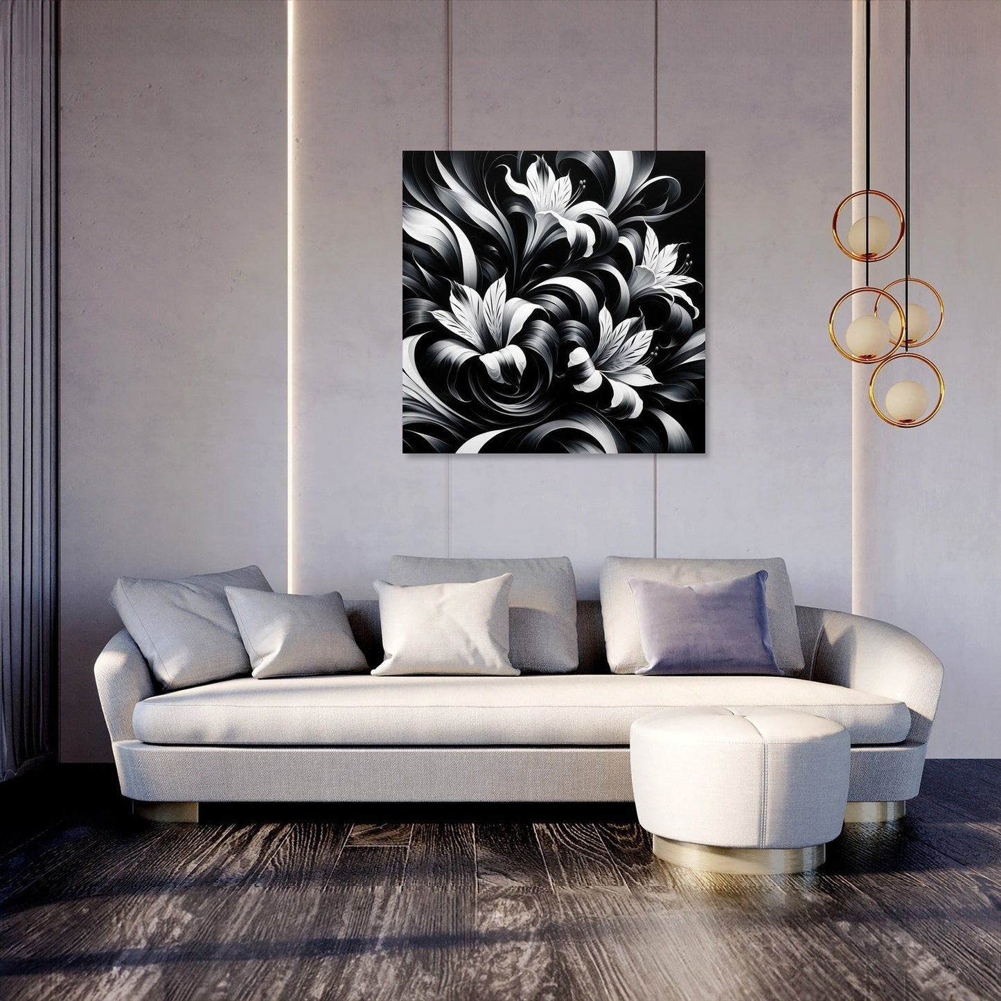 Flowing Alstroemeria Canvas