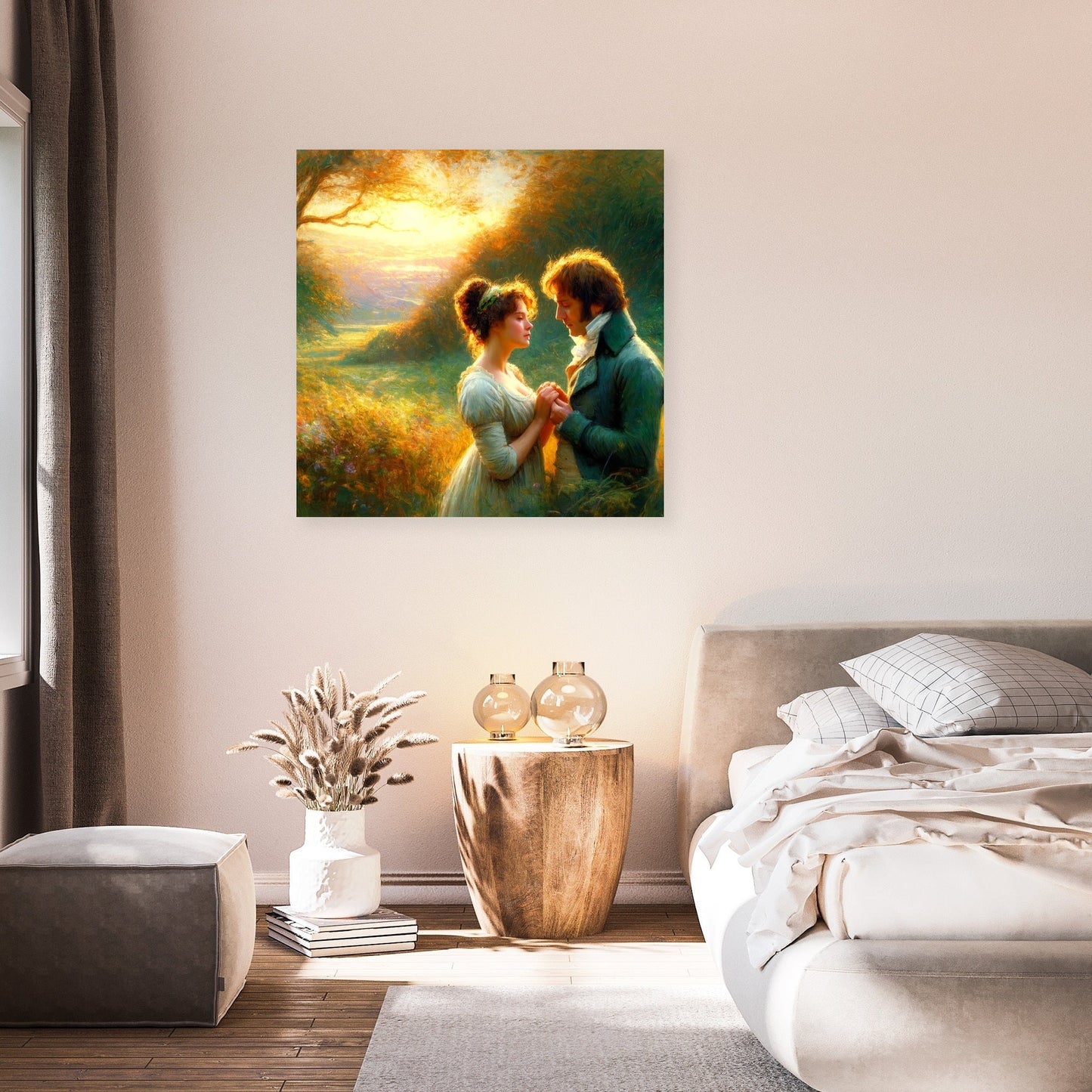 Pride and Prejudice Countryside Love Canvas