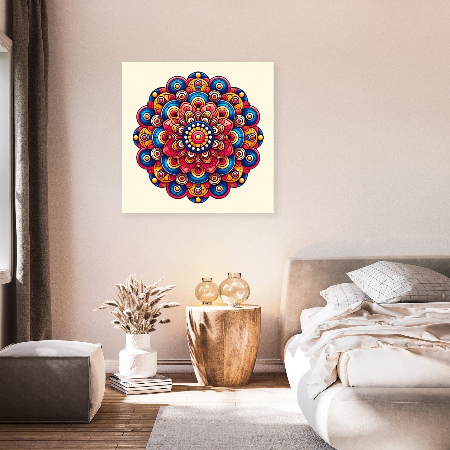 Vivid Symmetry Canvas