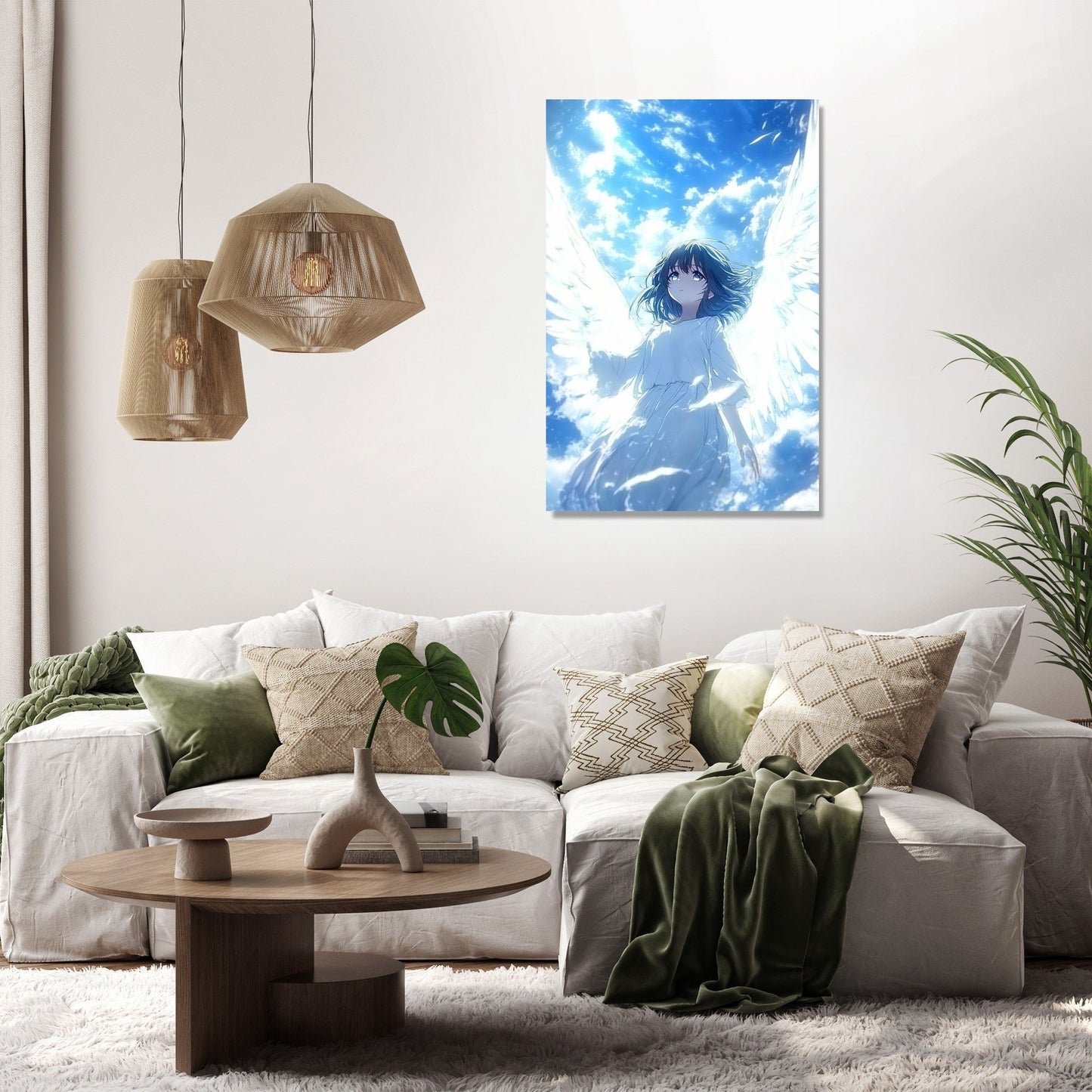 Seraphic Angel Sky Canvas