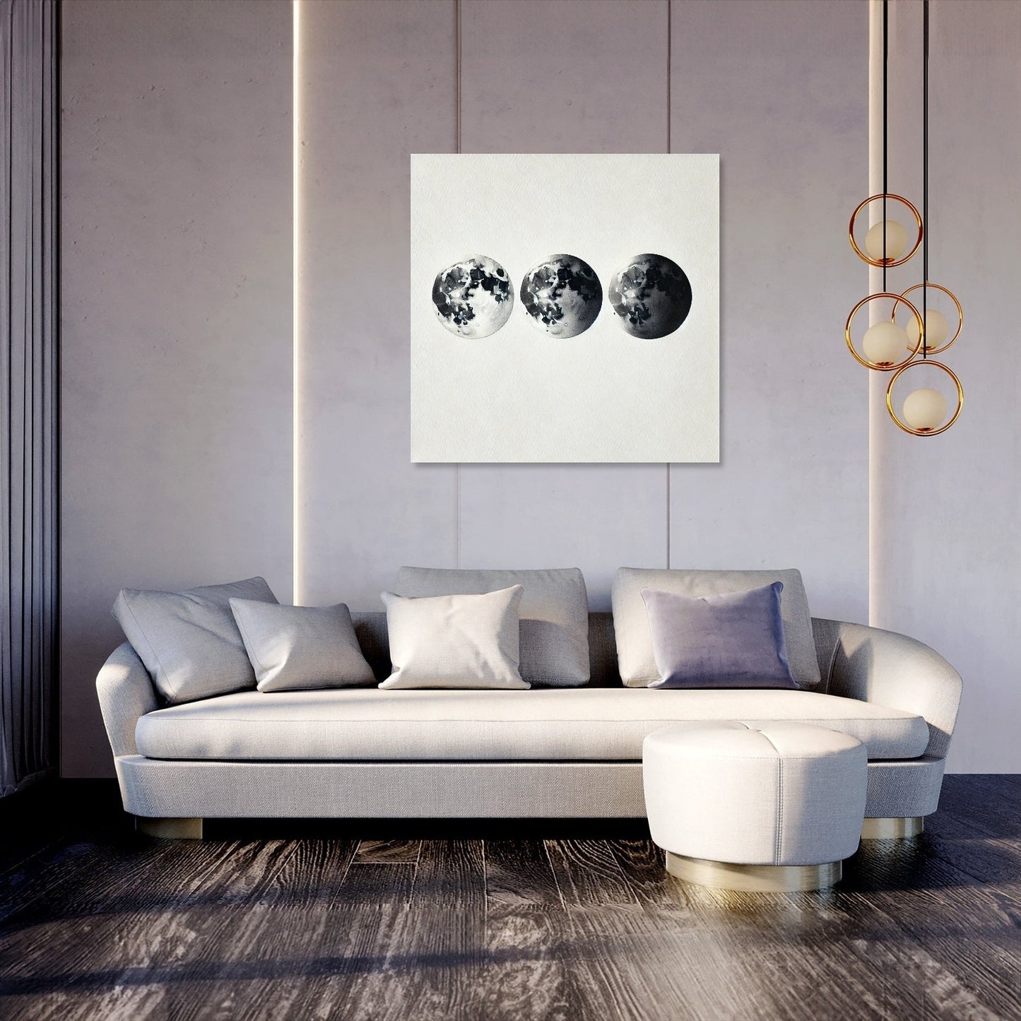 Lunar Phases Canvas