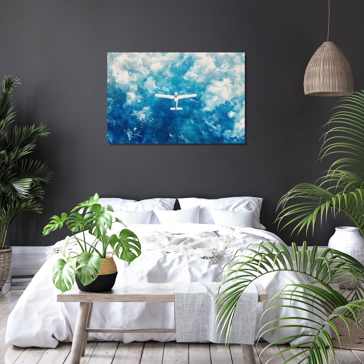 Aerial Sea Journey Canvas