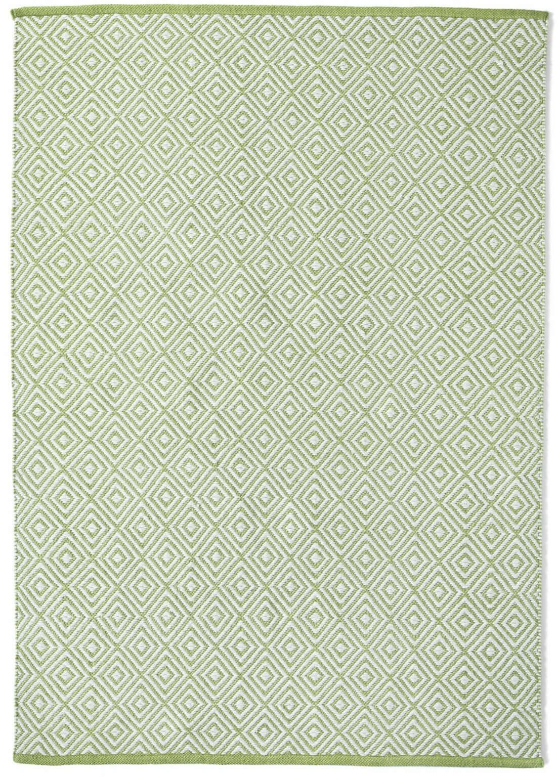 Diamond Green Hand-woven Rug