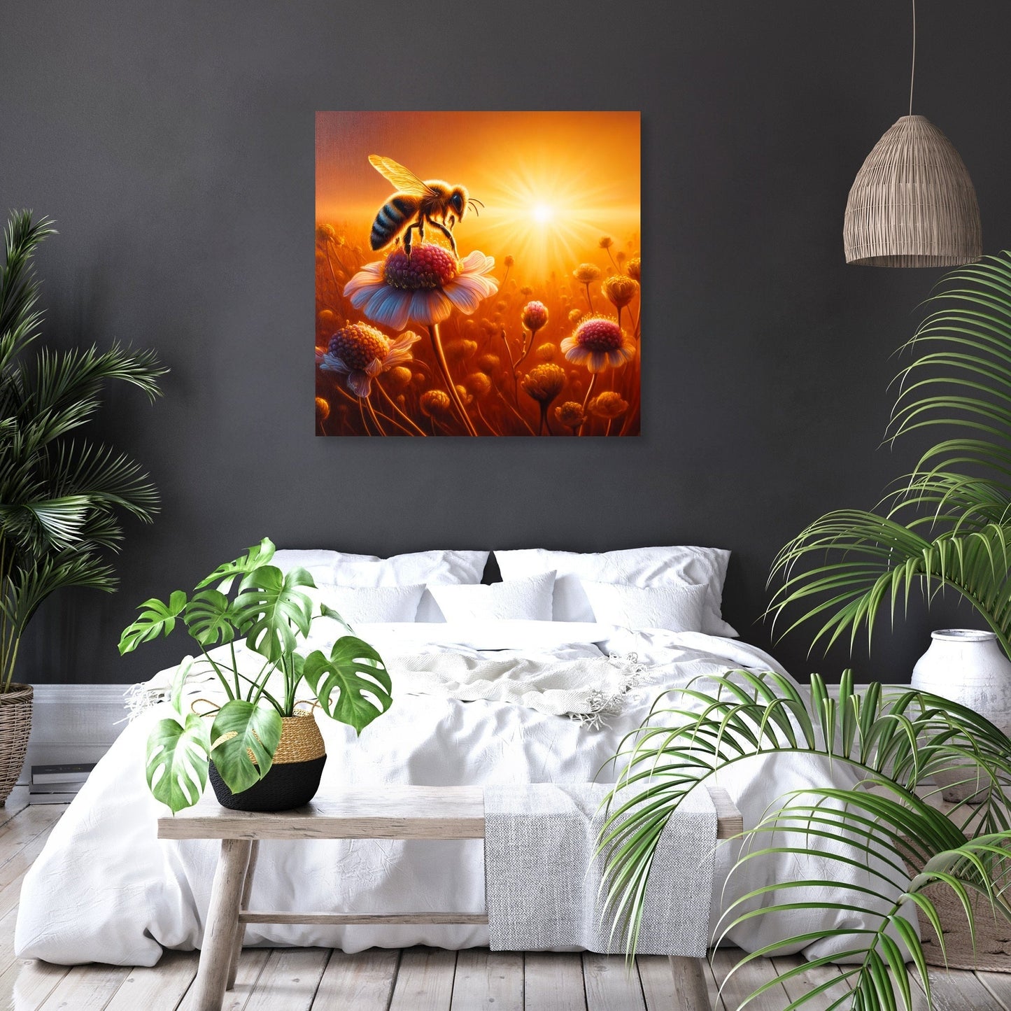 Sunset Journey Bee Canvas