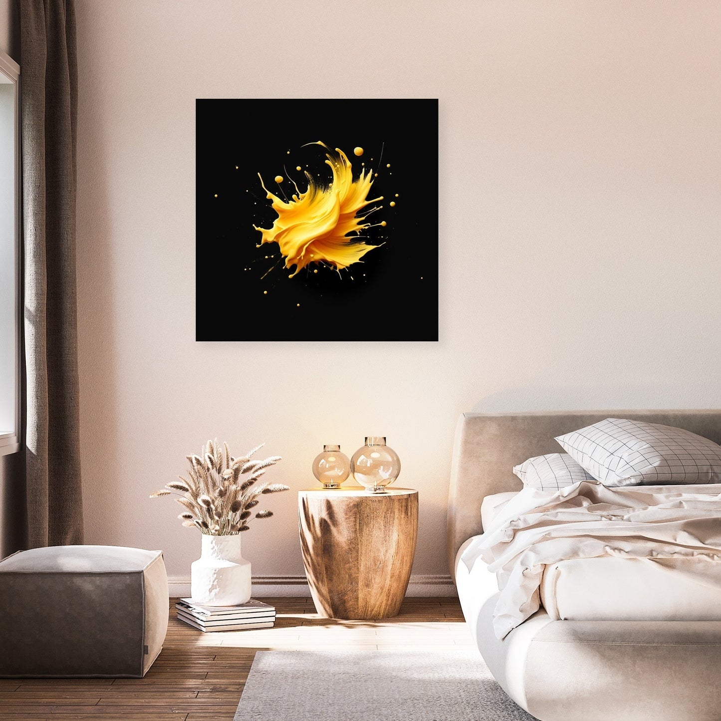 Yellow Burst Canvas