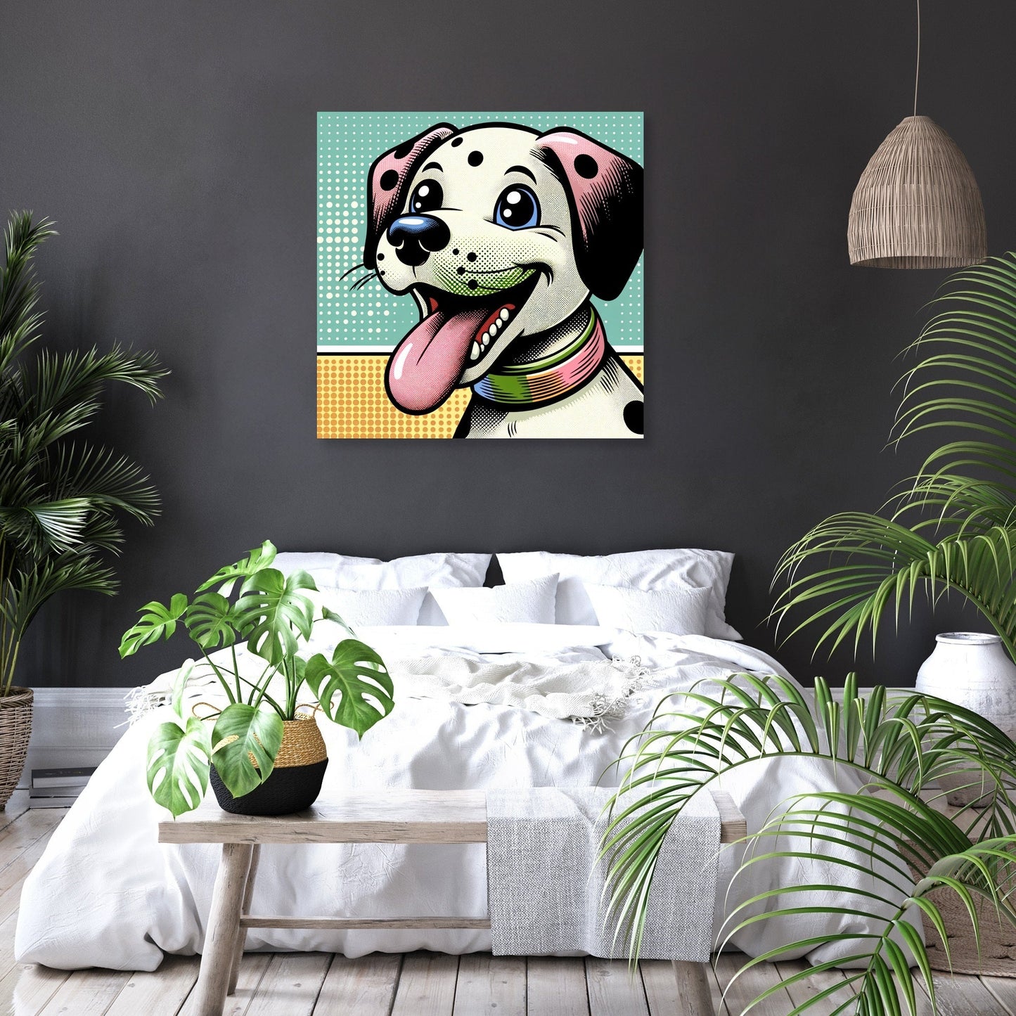 Playful Pup Canvas