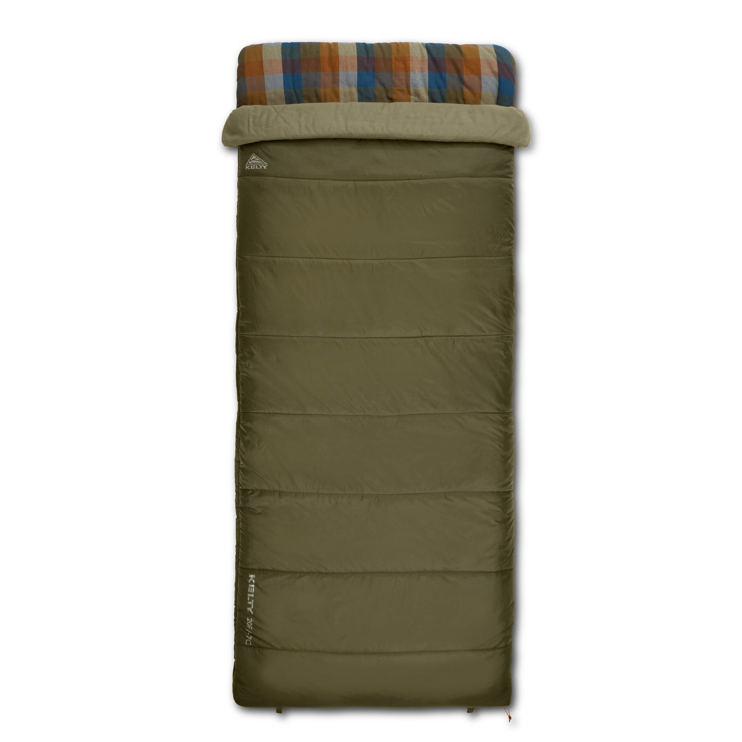 Kelty Wayback 20°F (-7°C) Synthetic Sleeping Bag - One Size - Burnt Olive