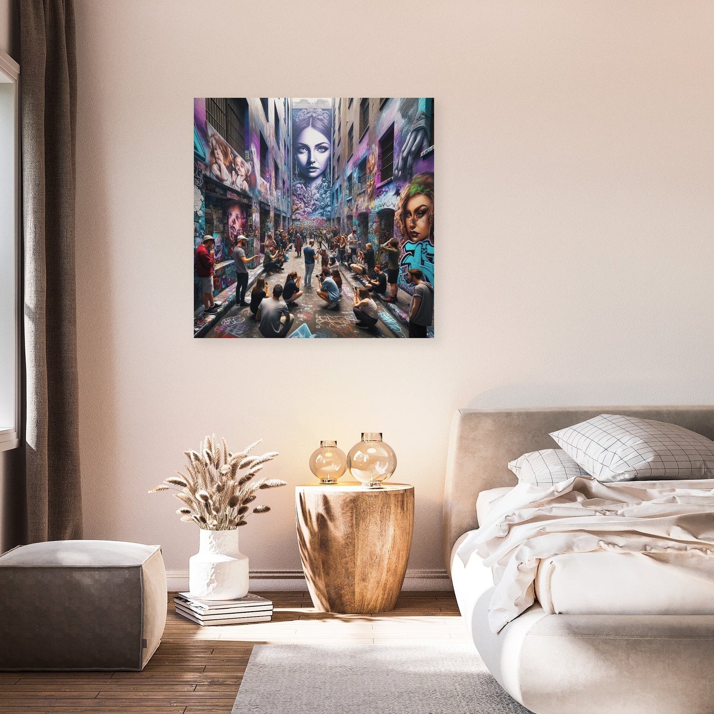 Alley of Artistic Echoes Canvas