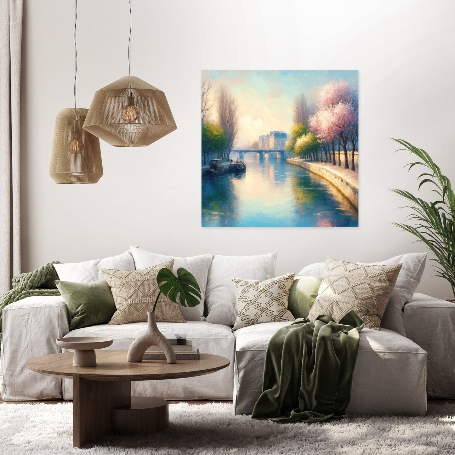 Eternal Elegance of Paris Seine Canvas