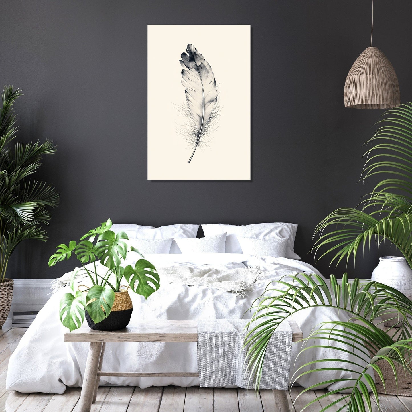 Ethereal Feather Canvas