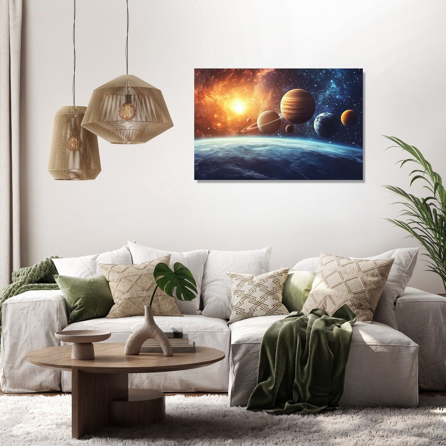 Planetary Elegance Canvas