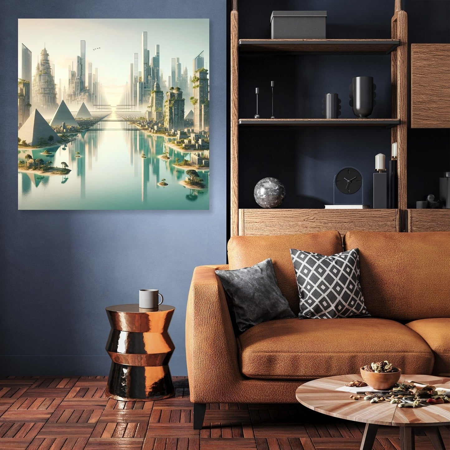 Timeless City Reflections Canvas