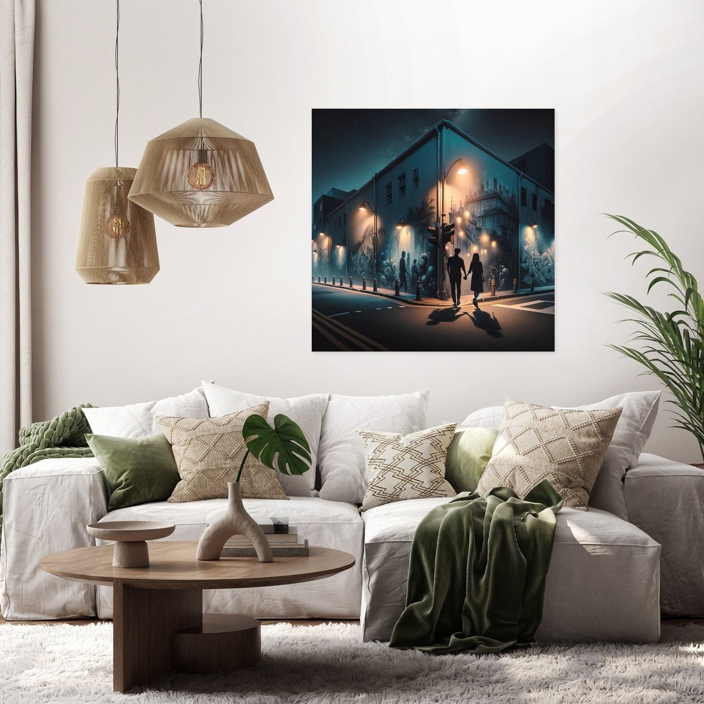 Midnight Mural Walk Canvas