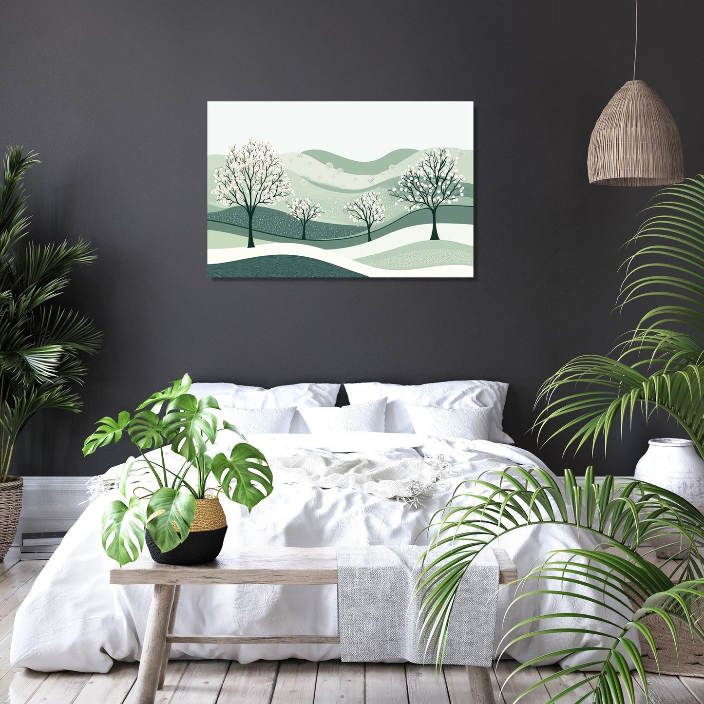 Blooming Trees Canvas