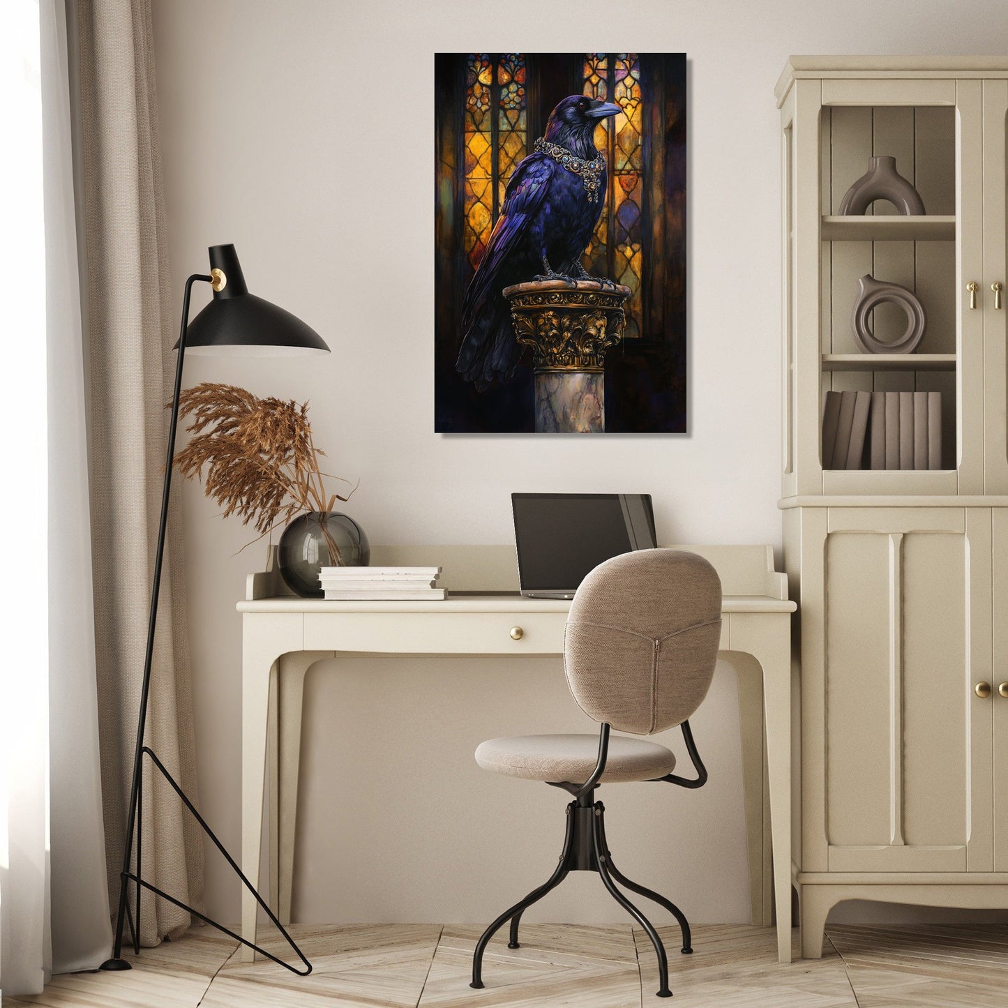 Regal Raven Majesty Canvas