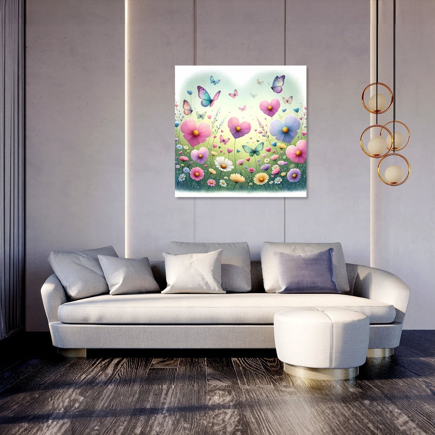 Love Blossom Meadow Canvas