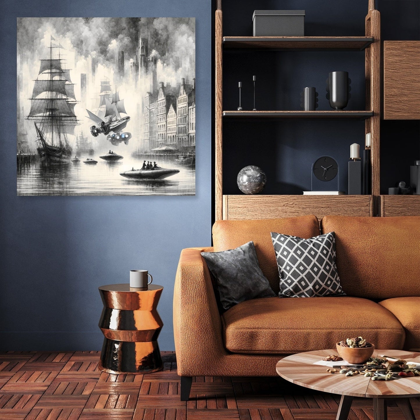 Timeless Harbor Echoes Canvas