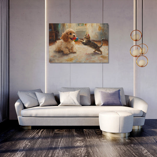 Pet Playful Moments Canvas