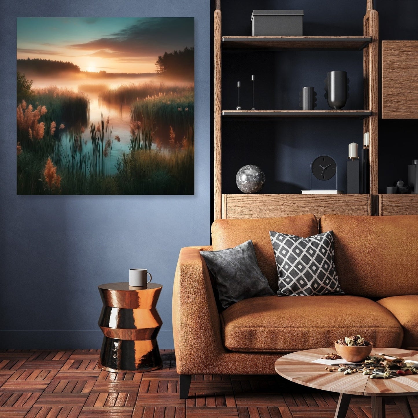 Dawn Wetlands Serenity Canvas