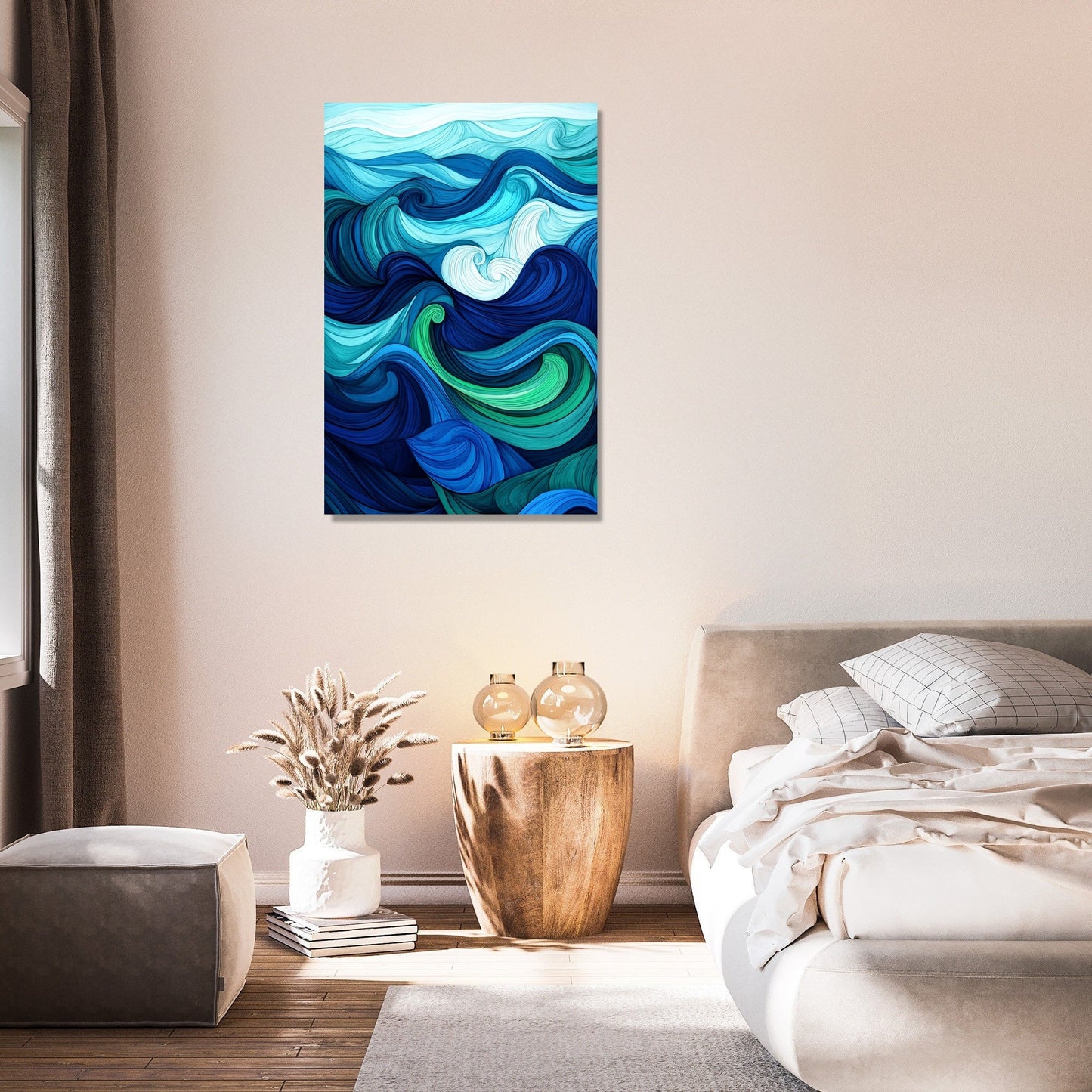 Ocean Rhythm Waves Canvas
