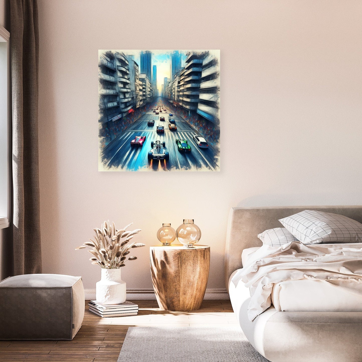 Drone City Racer Canvas