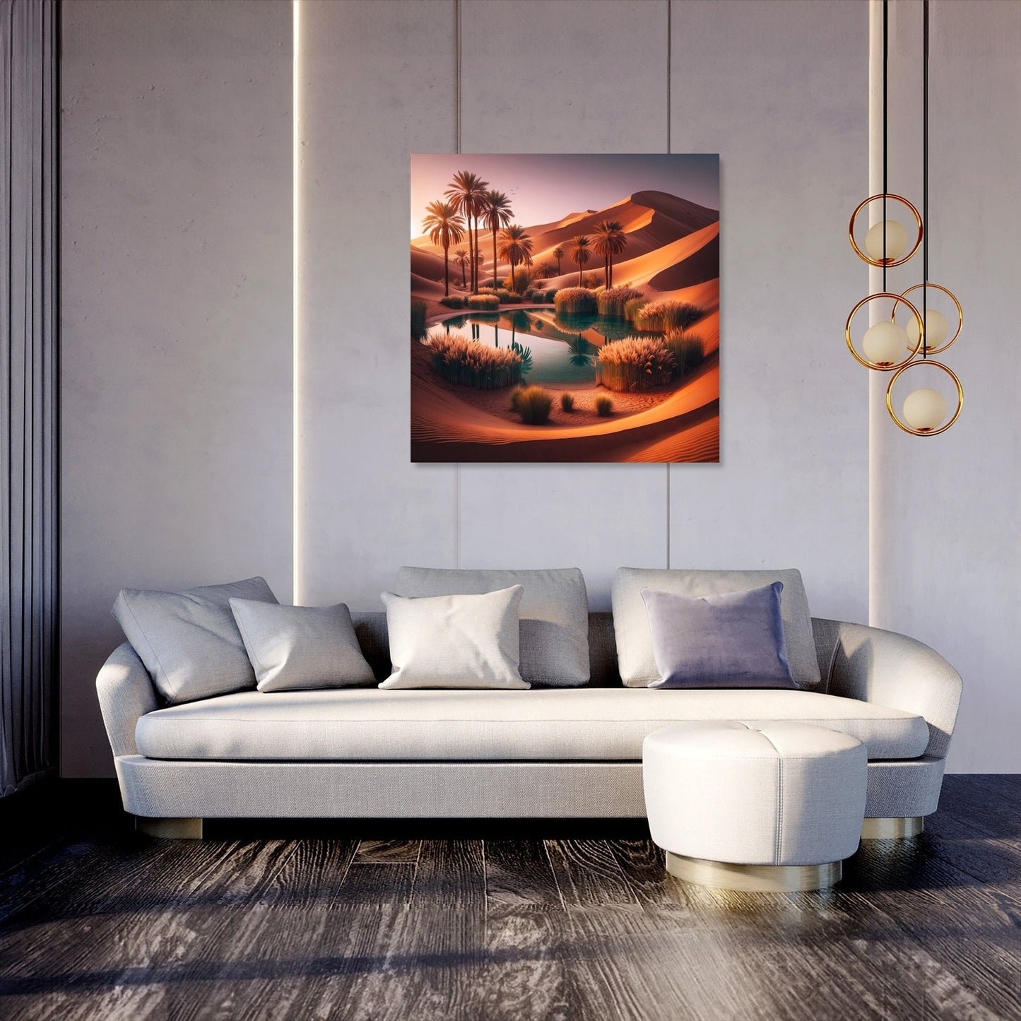 Desert Oasis Tranquillity Canvas
