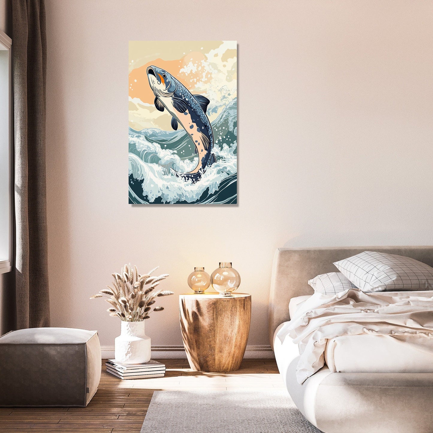 Leaping Fish Canvas