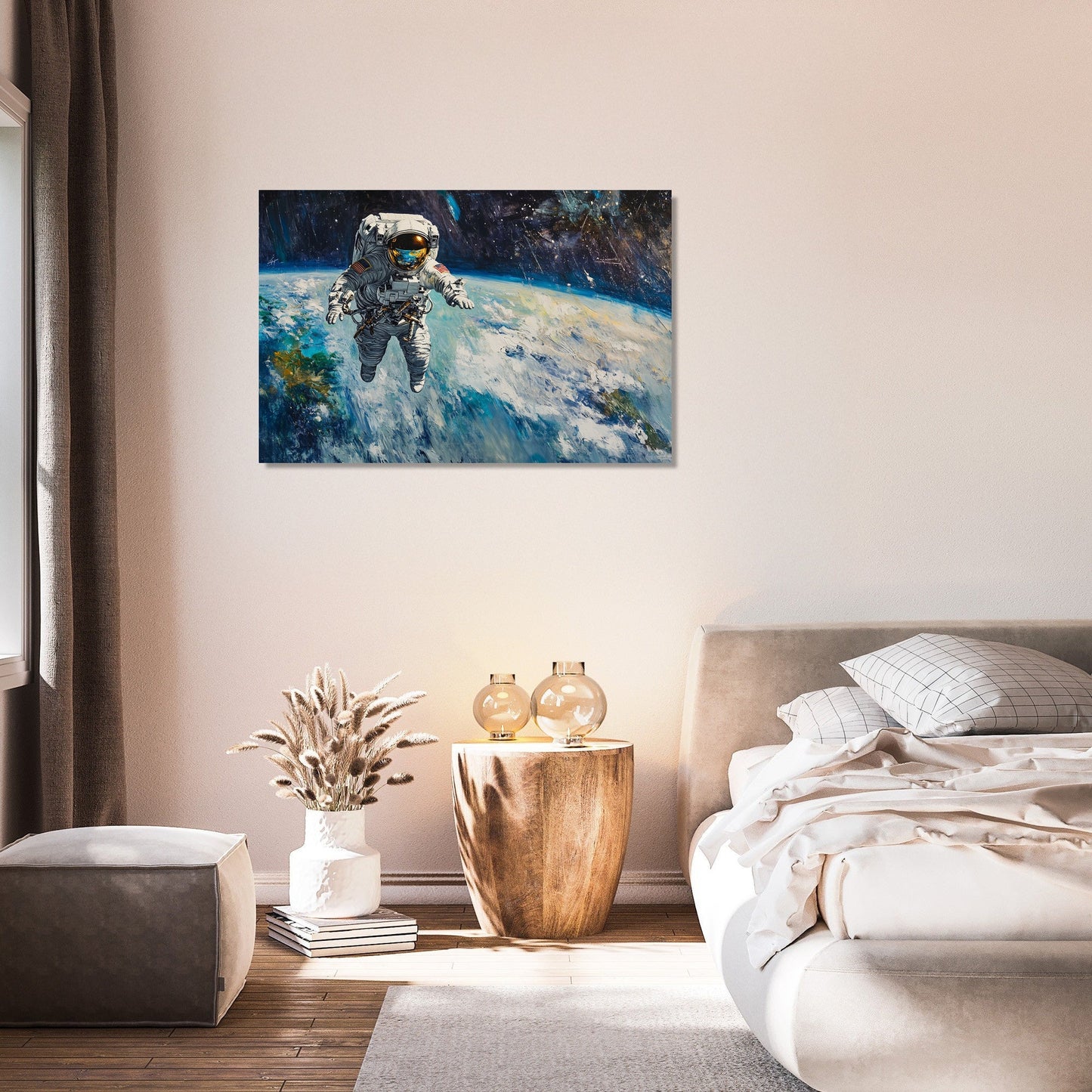 Astronaut's Earthly Reverie Canvas