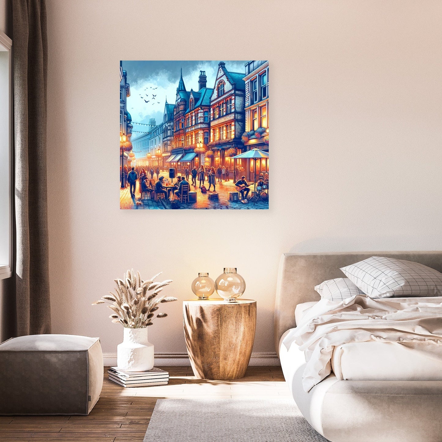 Cardiff Nightlife Canvas