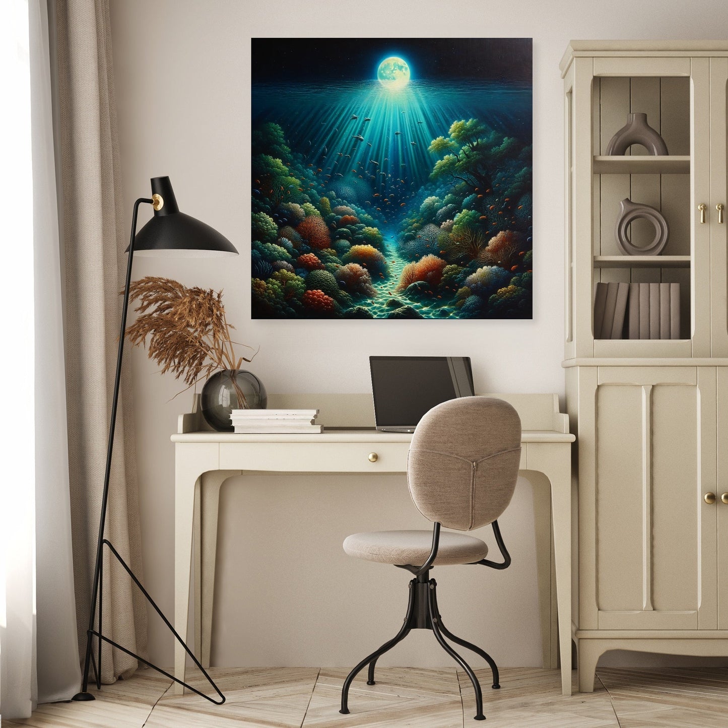 Moonlit Reef Canvas