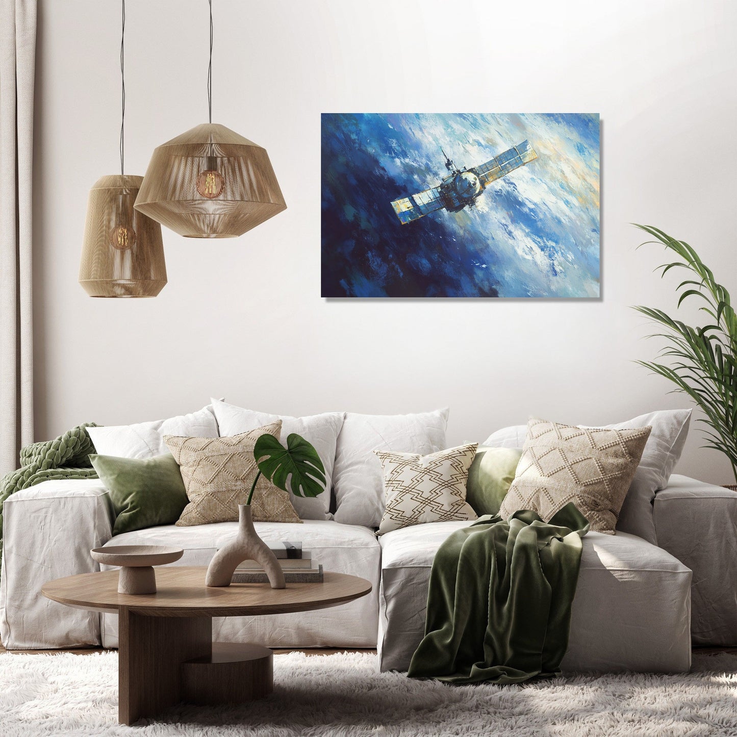 Satellite Starlight Canvas
