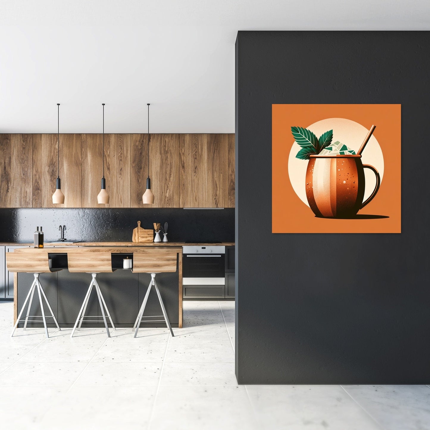 Moscow Mule Minimalist Interpretation Canvas