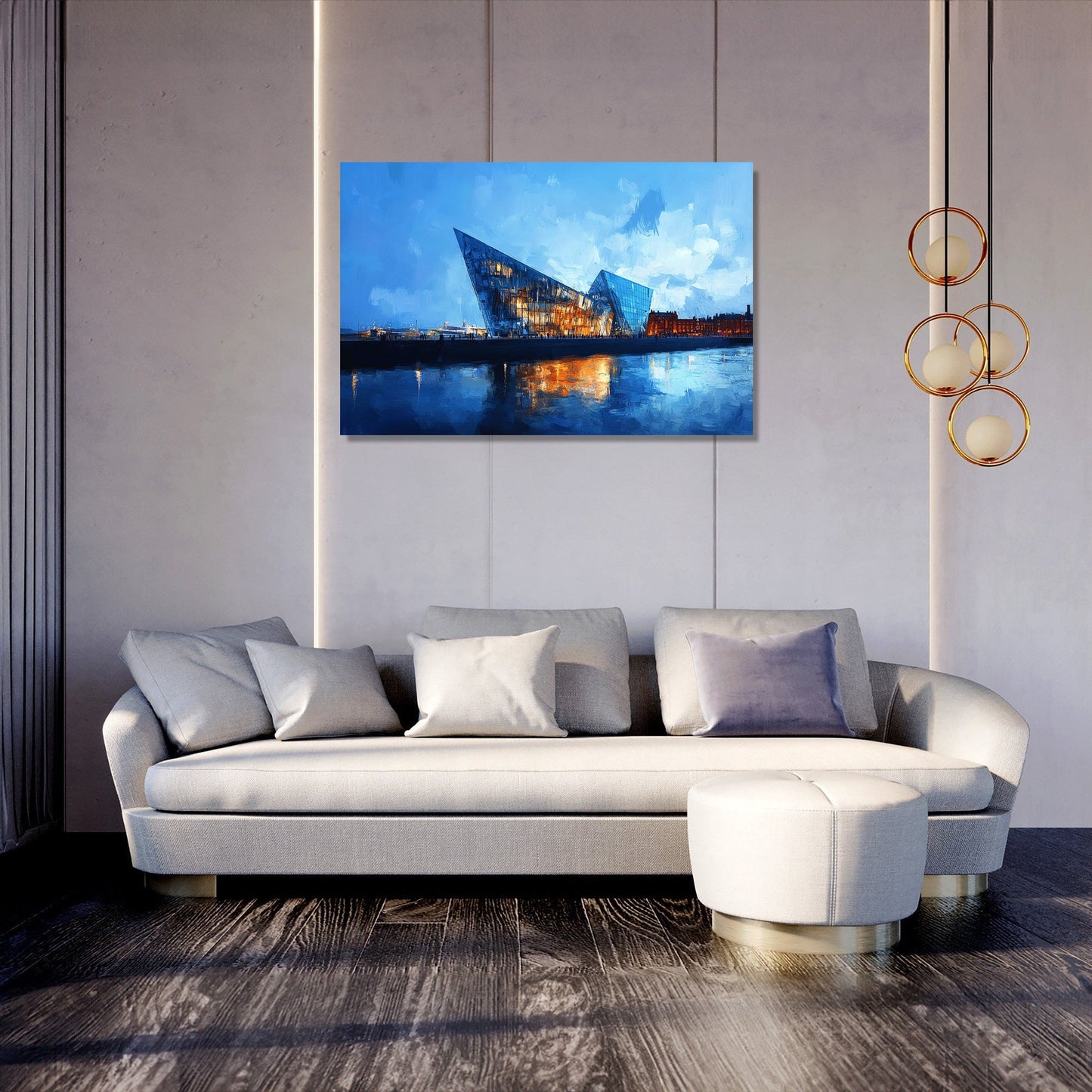 Titanic Belfast Twilight Canvas