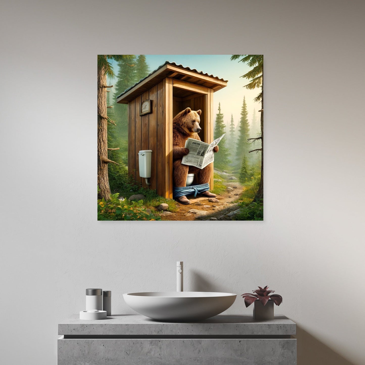 Forest News Break Canvas