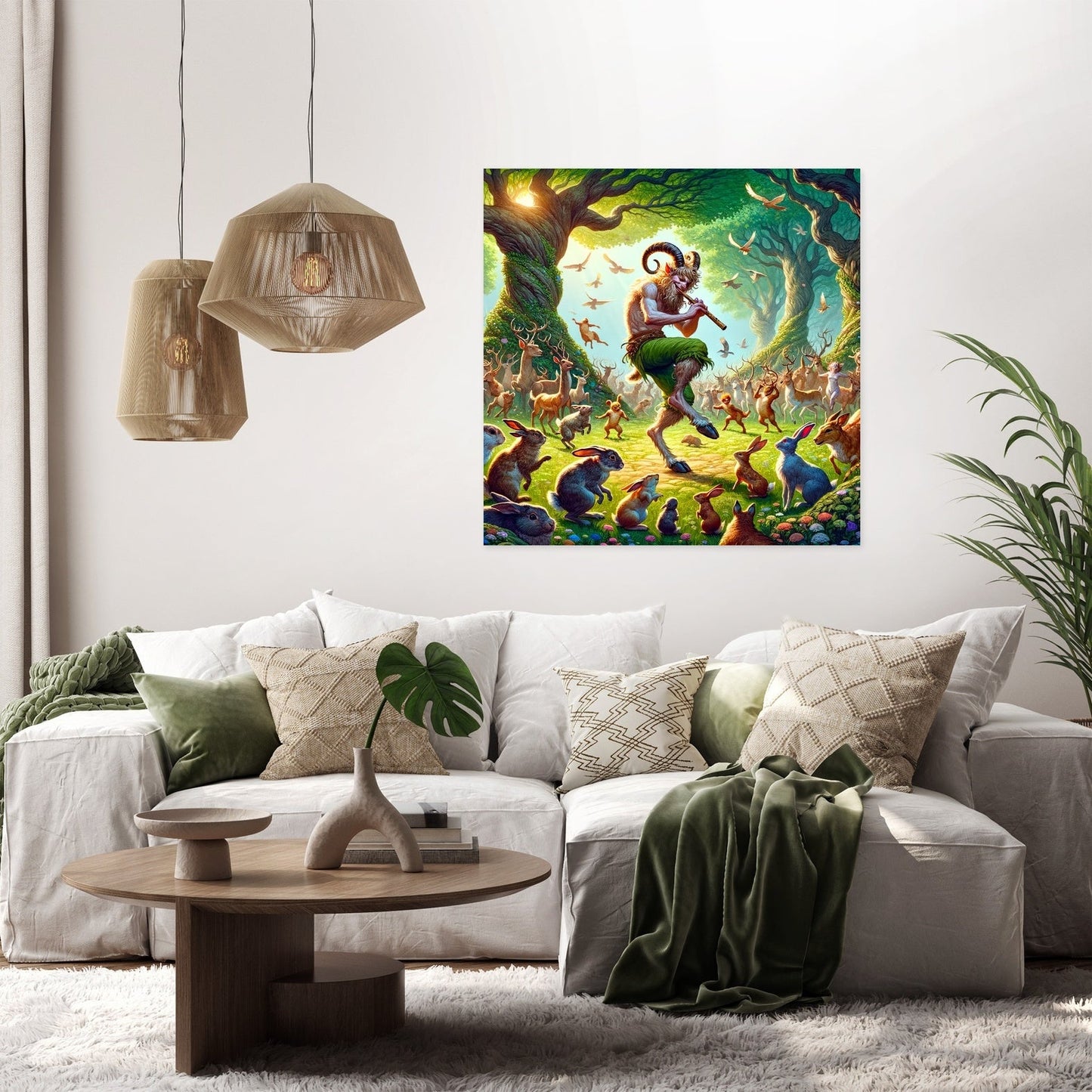 Forest Melody Satyr Canvas