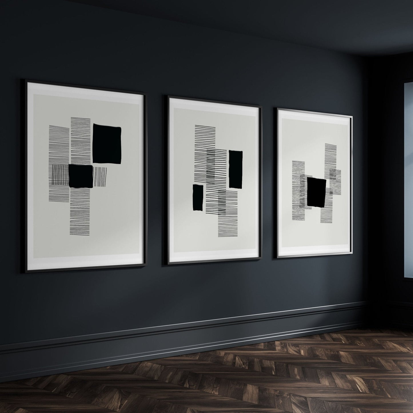 Abstract Art Painting | Set of 3 Abstract Wall art Prints