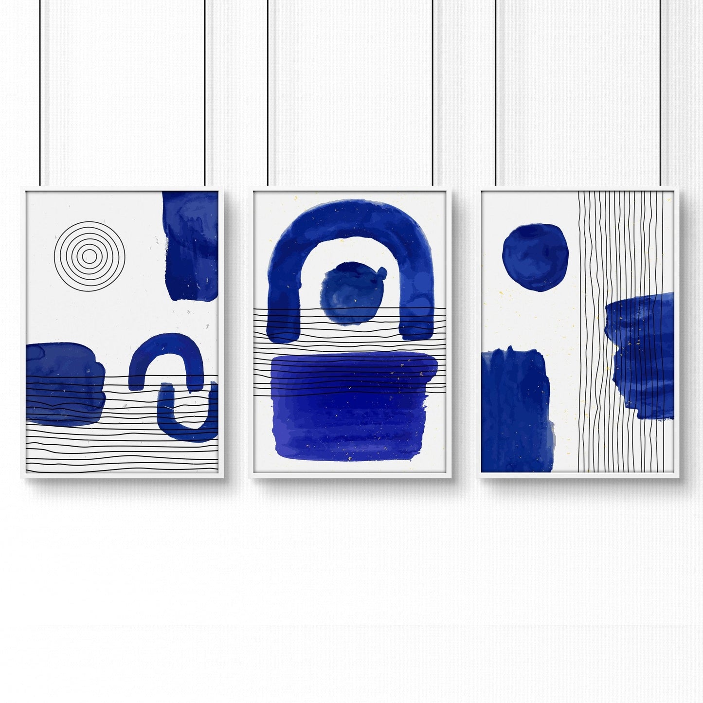 Abstract Art Print | Set of 3 Abstract Wall art Prints