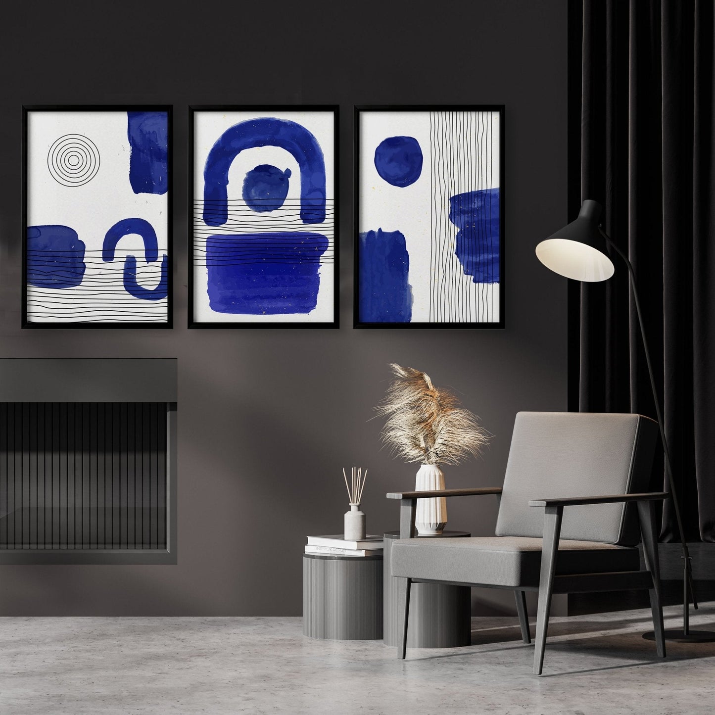 Abstract Art Wall Art | Set of 3 Abstract Wall art Prints