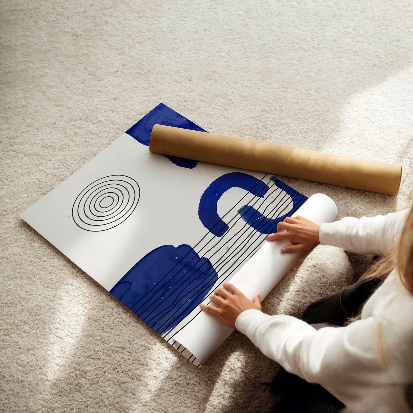 Abstract Art Wall Art | Set of 3 Abstract Wall art Prints