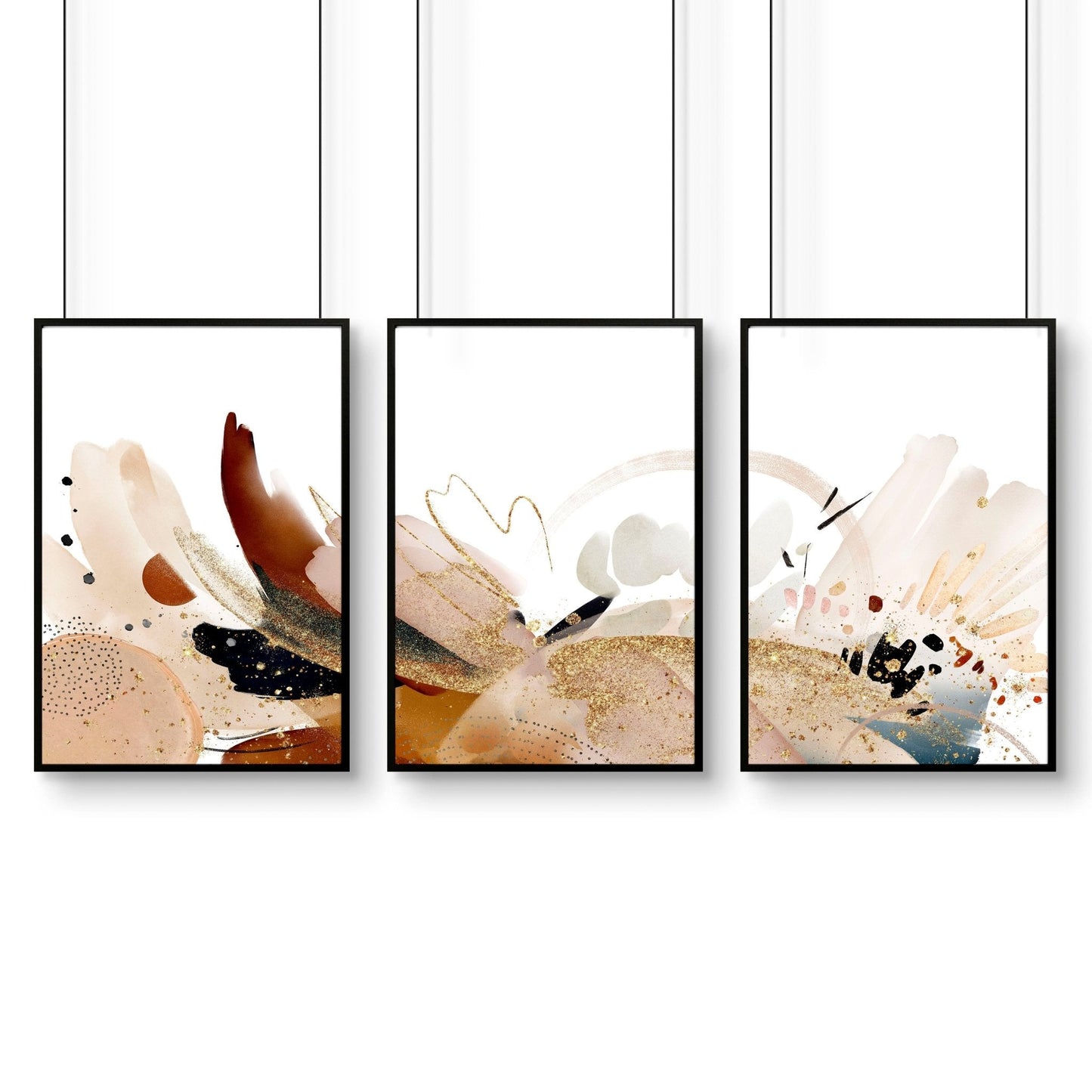 Bathroom Pictures Wall Art | set of 3 framed wall prints