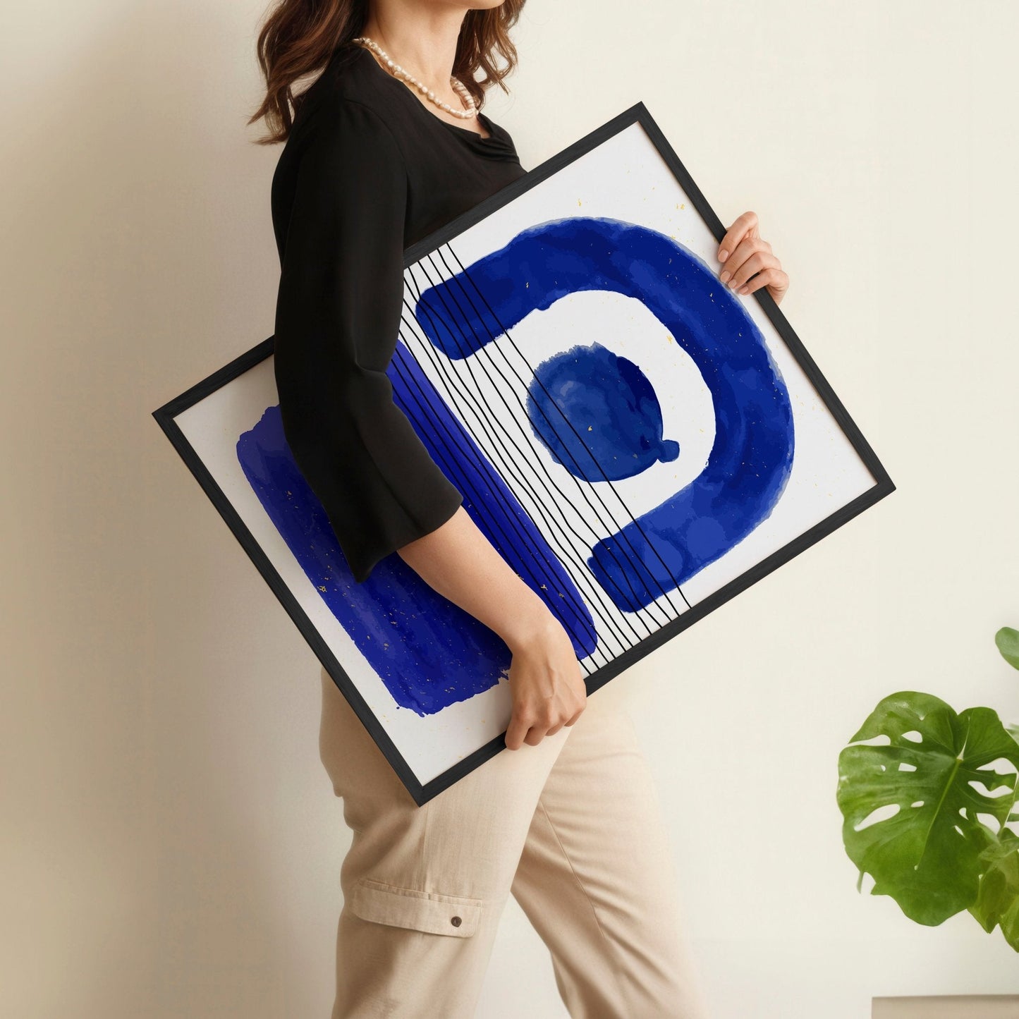 Abstract Framed Wall Art | Set of 3 Abstract Wall art Prints