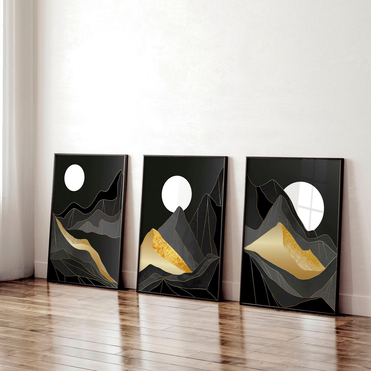 Abstract landscape | set of 3 wall art prints