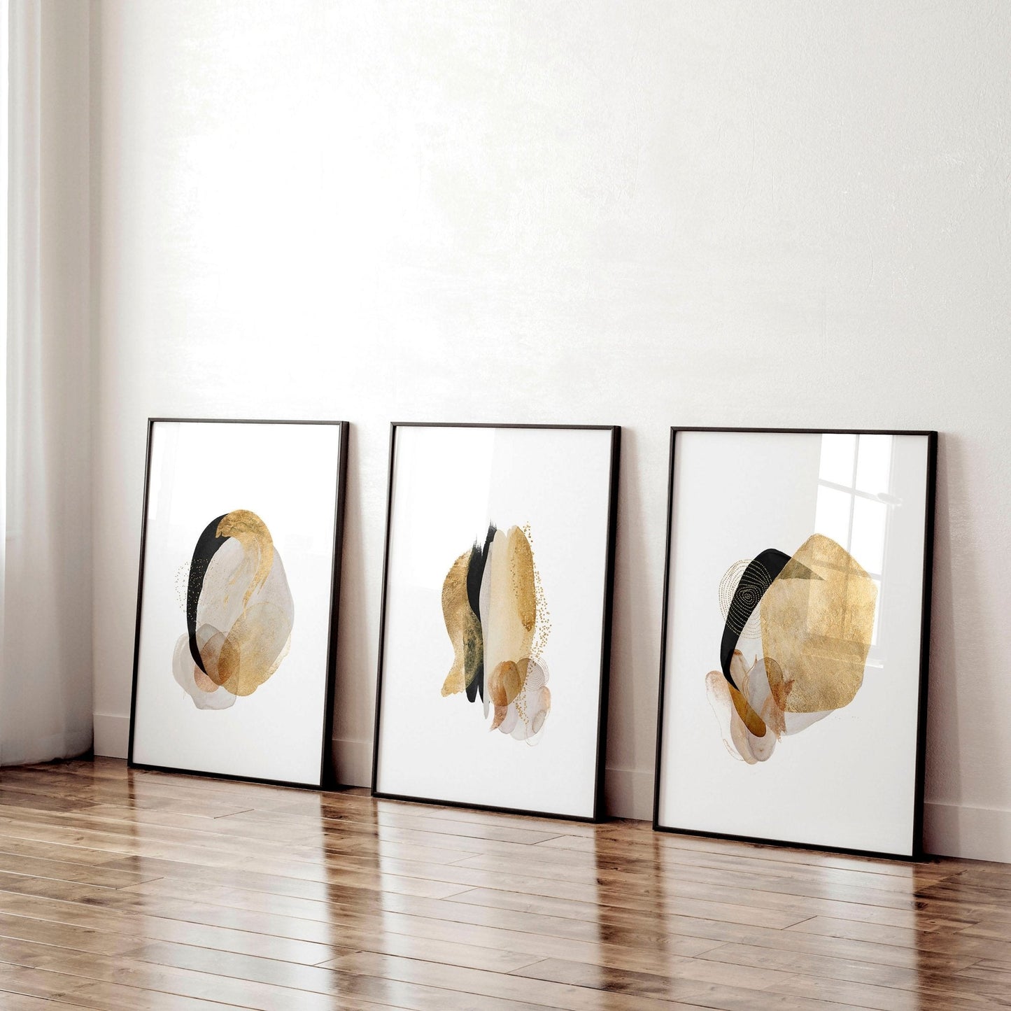 Abstract wall art for office | set of 3 wall art prints